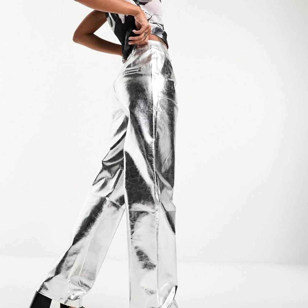 4th-reckless Women's Silver Trousers